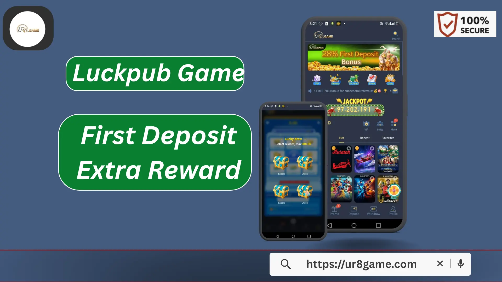 UR8 Game Deposit and Get Extra Reward