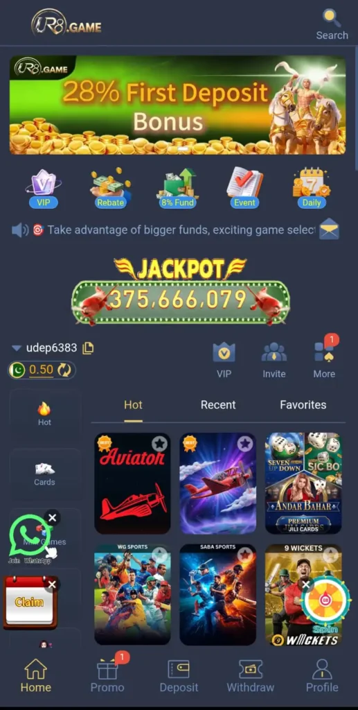 home page ur8 game
